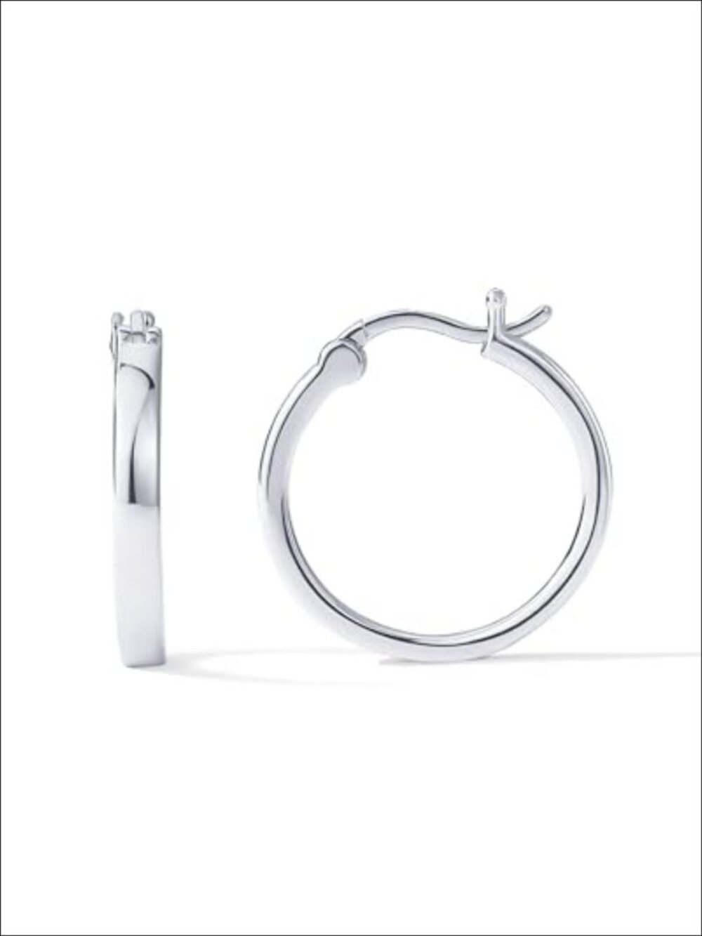14K Gold Plated Lightweight Hoop Earrings Women Hypoallergenic